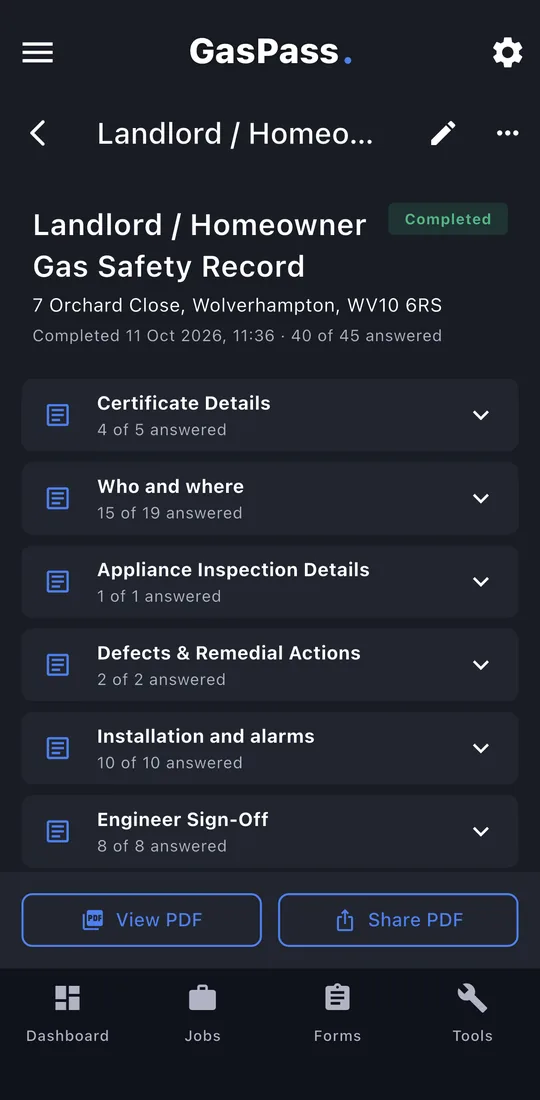 A certificate