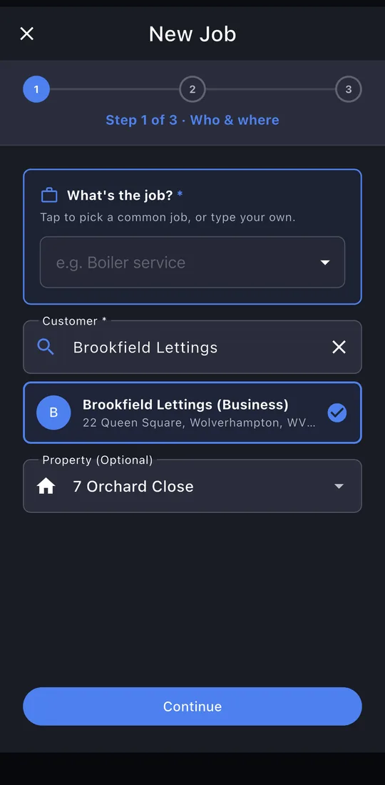 Book a job