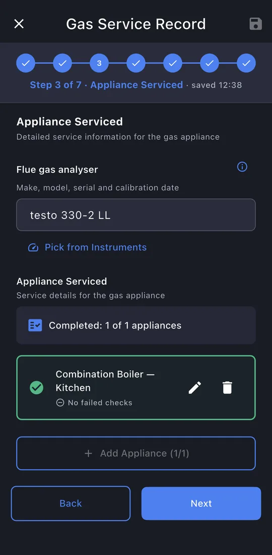 The appliance