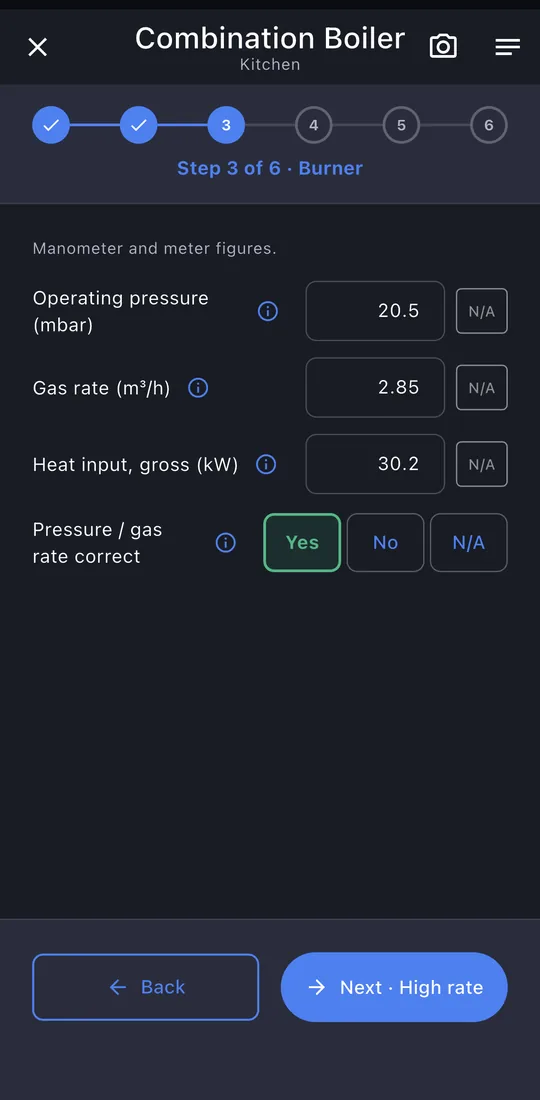 Burner and combustion