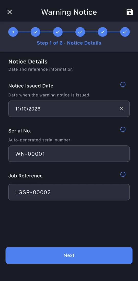 Notice details