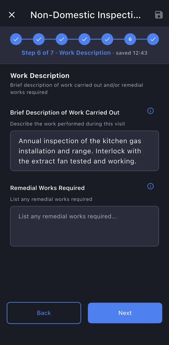 Work description