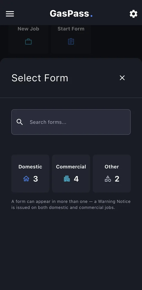 Start the form