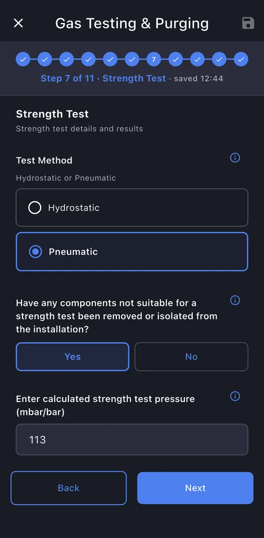 Strength test