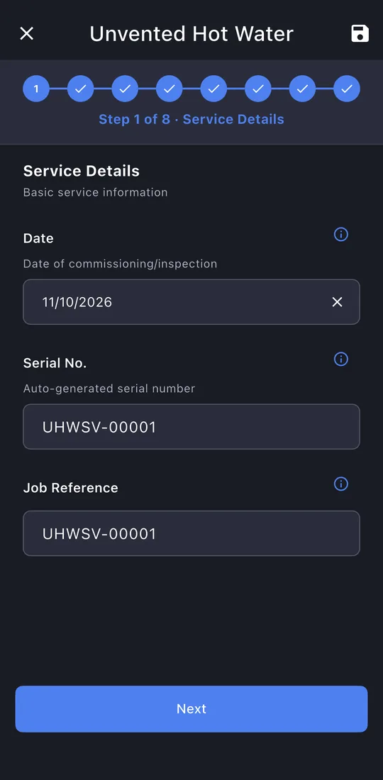Service details