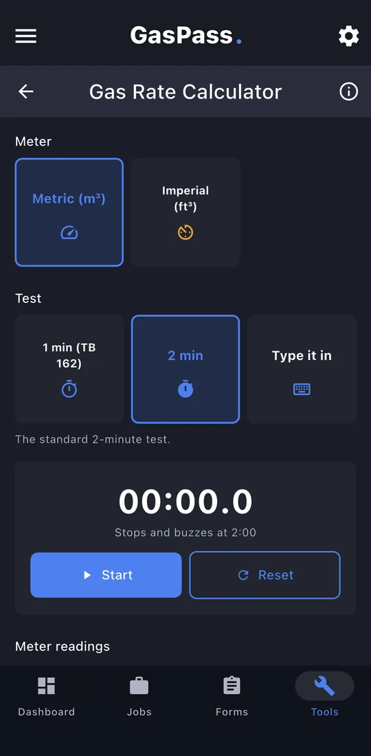 Time the meter