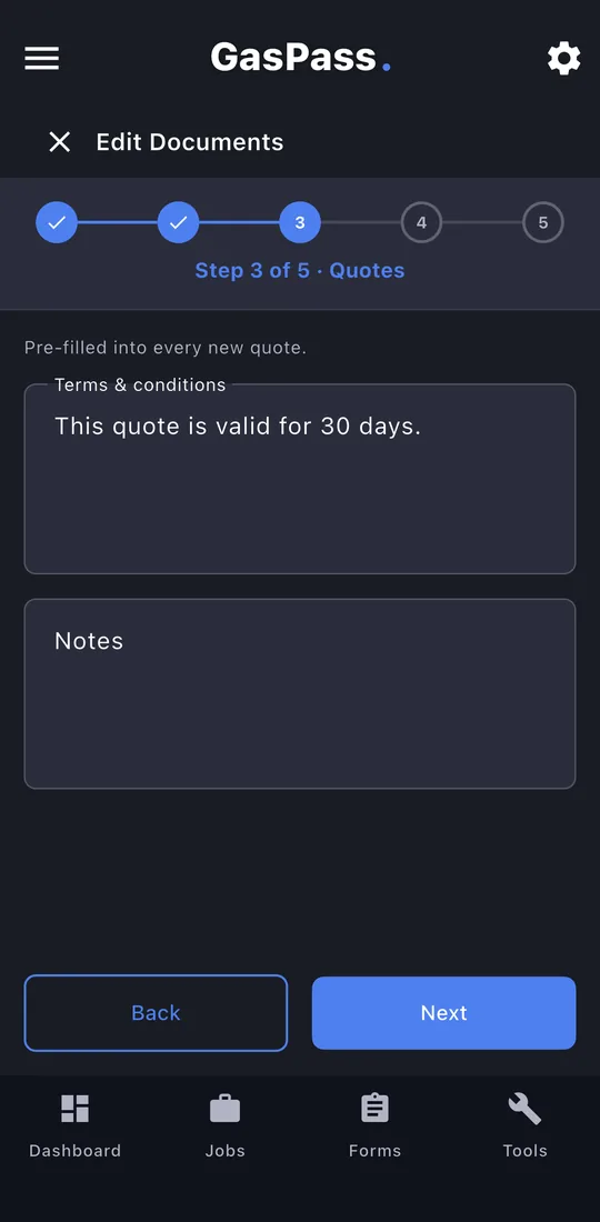 CIS, quotes, invoices, email