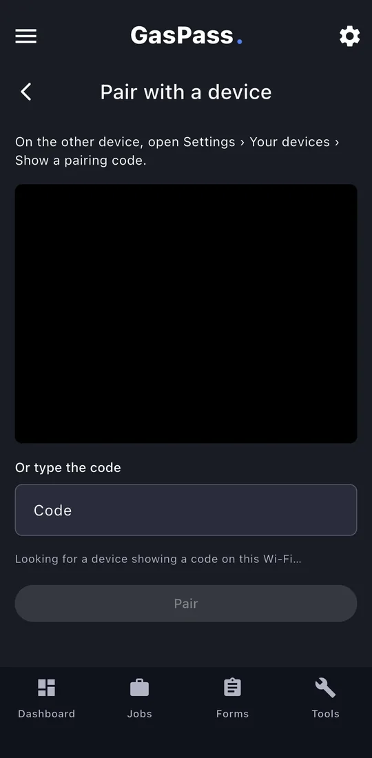 Scan or enter it